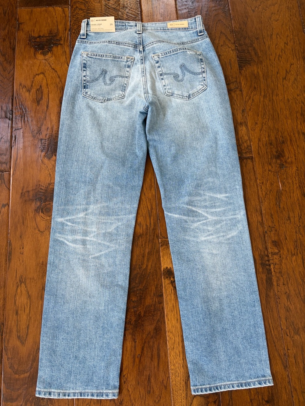 Ag Adriano Goldschmied Saige Straight Crop Jeans-Women’s NWT - Picture 2 of 5